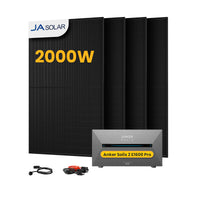 Anker SOLIX Solarbank 2 E1600 Pro All-in-One Speicher für Balkonkraftwerk, mit 4 x 500W JA Solar Bifaziale Solarmodule,by Powerness