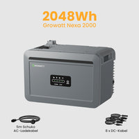 Growatt NEXA 2000 All-in-One Speicher für Balkonkraftwerke, by Powerness